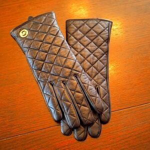 Black MK women's gloves